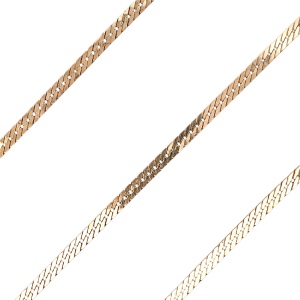 20" Herringbone Gold Chain 10k Yellow Gold 10.9g
