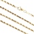 21" Gold Rope Chain 14k Yellow Gold 13g