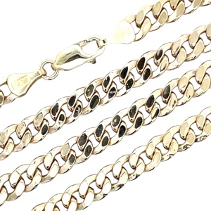24" Gold Curb Chain 10k Yellow Gold 17.3g