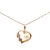 Gold Heart Pendant with Synthetic Pearl 14k Yellow Gold 1.6g