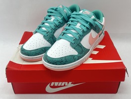 Nike Dunk Low Washed Teal Snakeskin Men's Shoes Sneakers Size 10
