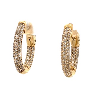 Gold Hoop Earrings14k Yellow Gold 5.4g
