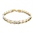 9" Railroad Link Gold Bracelet 10k 2-Tone Gold 35g