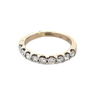 14K White Gold .40 Carat TW Diamond Band SZ:4