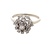 Ladies 14K White Gold 1/4CTW Diamond Burst Cluster Ring SZ:7
