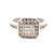 Ladies 14K White Gold 1/2CTW Diamond Cluster Fashion Ring SZ:6.5