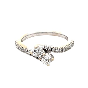 Ladies "Ever Us" 14K White Gold  1/2CTW Diamond Anniversary Ring SZ:6.5