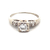 Ladies Vintage 14K White Gold .30Ct Diamond Solitaire Ring SZ:5, 2.3g