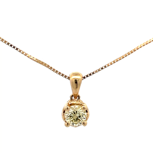Diamond Pendant Gold Necklace 1/3ctw 10k Yellow Gold 1.63g