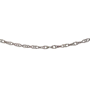 14K White Gold 18 in. Light Pendant Chain .3g