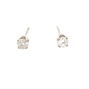 14K White Gold 1/2 Carat TW Diamond Stud Earrings