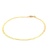 14K Yellow Gold 7 in. Textured Herringbone Bracelet