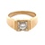 Ladies 14K Yellow Gold 1/4Ct Diamond Solitaire Engagement Ring SZ:8.5