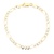 7.25" Figaro Gold Bracelet 14k Yellow Gold 4.6g
