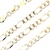 24" Figaro Gold Chain 14k Yellow Gold 14.2g