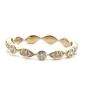 1/16 Carat TW Diamond Band 14k Yellow Gold 1.5g