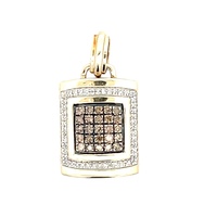 Chocolate Diamond Pendant 0.48CTW 10K Yellow Gold 3.8G