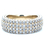 Pave Diamond Ring 14k Yellow Gold 