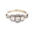 Ladies 10K White Gold 1/2CTW Diamond Cluster Anniversary Ring SZ:4.5