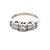 10K White Gold Past, Present, & Future 1/2 CTW Diamond Anniversary Ring SZ:6