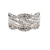Ladies 10K White Gold 1/2CTW Mixed-Cut Diamond Wave Ring SZ:6