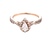 Ladies 14K Rose Gold  1/4Ct Pear-Cut Diamond Center With 1/4CTW Diamond Halo