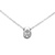 18K White Gold 3/4 Carat Oval Diamond Necklace