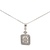 Diamond Pendant and Gold Chain 1/4ctw 14k White Gold 3g
