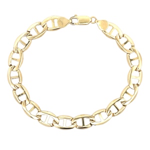 8.5" Mariner Gold Bracelet 14k Yellow Gold 11.1g