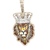 Lion "King" Diamond Pendant 1.96ctw 10k Yellow Gold 11.4g