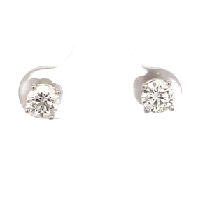 Diamond Studs Earrings 2dias 1.00ctw 14KWG 1.12G  