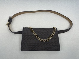 Michael Kors Brown Logo Adjustable Belt Bag