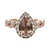 Neil Lane 4K Rose Gold 1.0CTW Diamond and Pear Morganite Gemstone Ring SZ:6