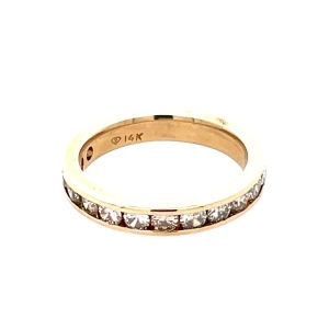14K Yellow Gold .65CTW Diamond Band SZ:6