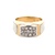 Gents 10K Yellow Gold 1/2CTW Diamond Cluster Ring SZ:10.5