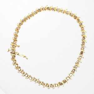 10K Yellow Gold 7 in. 2.0 Carat TW Diamond Tennis Bracelet