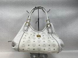 MCM White Tote Bag 