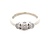 Ladies 14K White Gold 3-Diamond 1.0CTW Diamond Band SZ:7