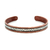 Canoncito Band of Navajo Copper & Sterling Silver Feather Pattern Bracelet