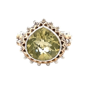 Barbara Bixby 18K/925 Peridot Gemstone Ring SZ:10