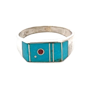 V. Benally Native American Inlay Ring SZ: 10.5