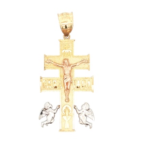 14k Yellow Gold Crucifix Pendant 5.3g