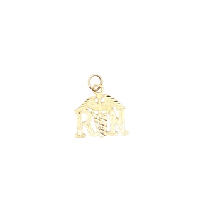 14k Yellow Gold Registered Nurse Pendant 1.1g