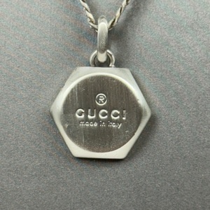 24" Gucci Hexagon Pendant With 24 in. Chain