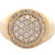 Gents 10K Yellow Gold 1.00CTW Diamond Cocktail Ring SZ:10