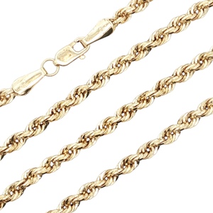 14K Yellow Gold 22 in. 2.9mm Hollow Rope Chain 3.9g