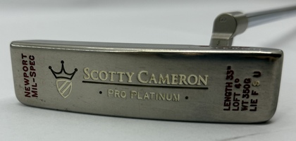 Scotty Cameron Pro Platinum Newport Mil Spec 33/350 Putter RH