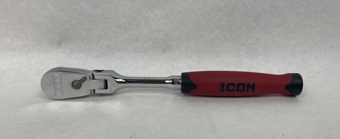 ICON 64702 1/2 in Drive Professional Flex Head Ratchet with Comfort Grip R3FG 