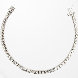 14K White Gold 7 in. 1-1/2 Carat TW Diamond Tennis Bracelet