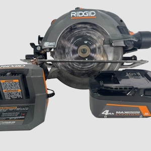 Ridgid R8656b 7-1/4" Cordless Circular Saw W/Charger/4.0Ah Battery
